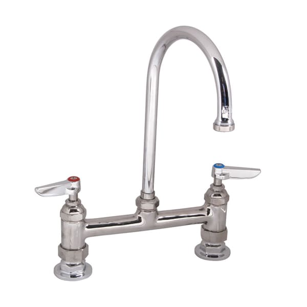 Faucet, 8"Deck , Gsnk, Leadfree